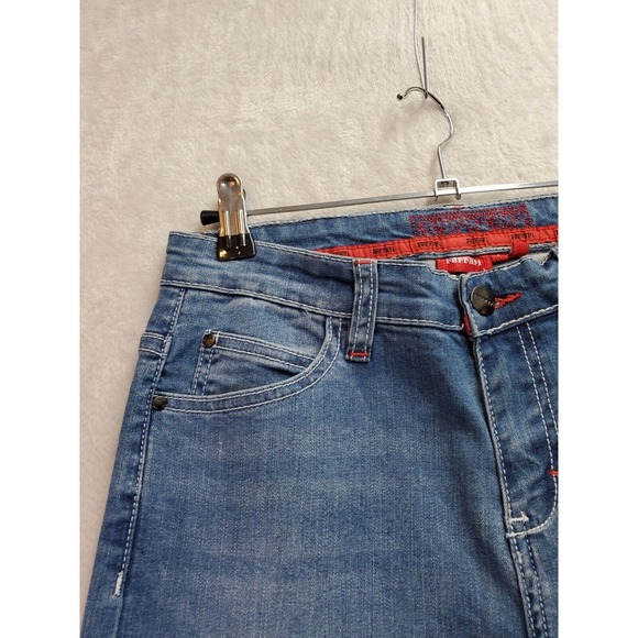 Ferrari‎ Jeans Boys 14 Blue Denim Cotton Stretch Light Wash Pockets Straight Leg - Picture 6 of 11